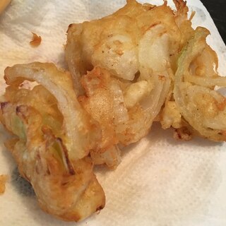 2歳の子供も大好き☆お好み焼き粉の天ぷら